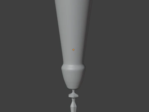 Glass of champagne 3D Model