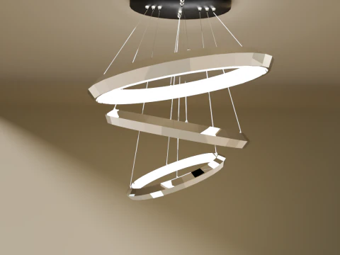 Modern chandelier 3D Model