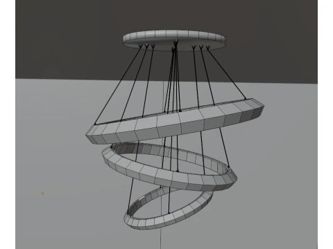 Modern chandelier 3D Model