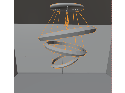 Modern chandelier 3D 모델