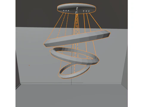 Modern chandelier 3D Model