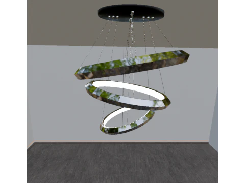 Modern chandelier 3D Model