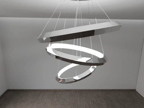 Modern chandelier 3D Model