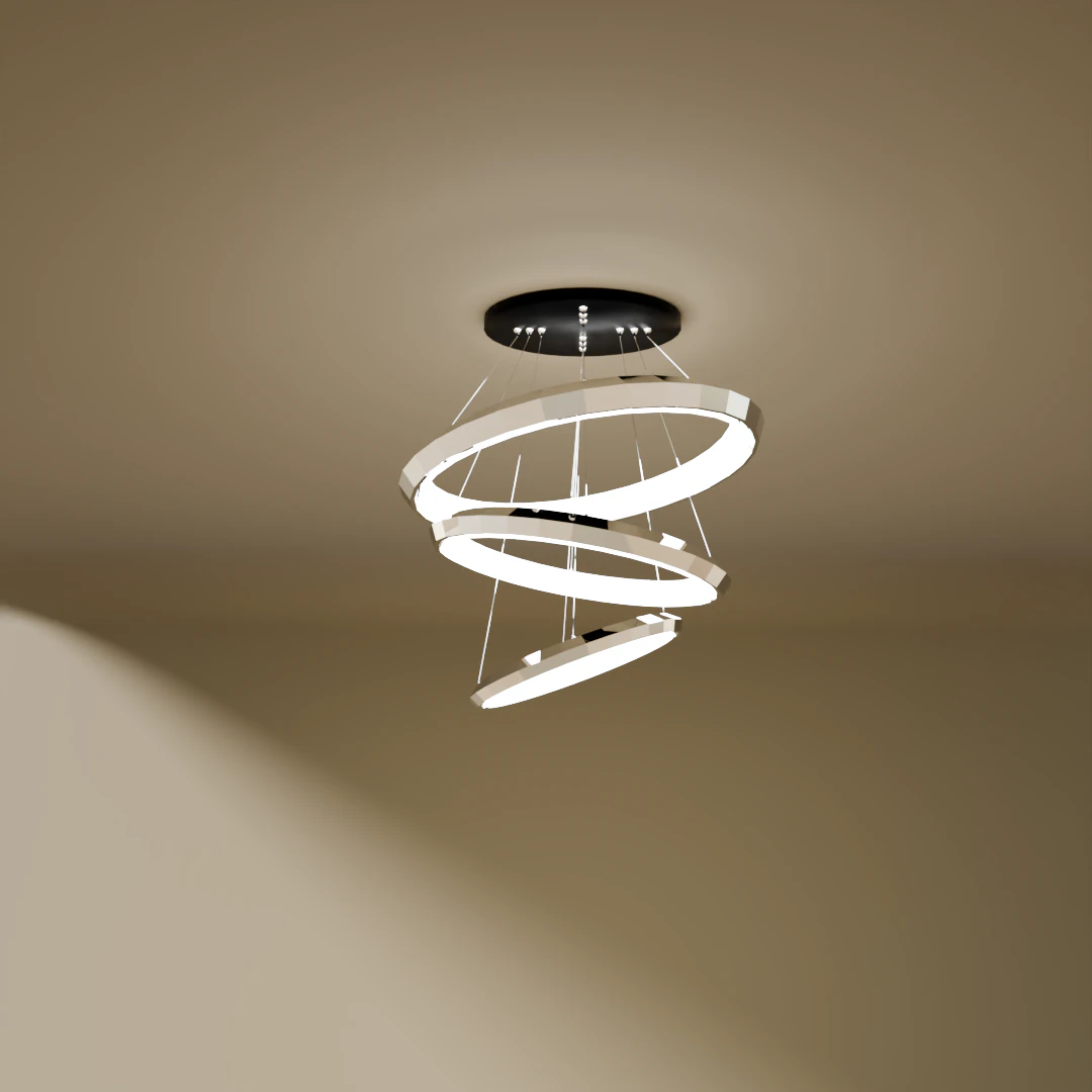Modern chandelier 3D Model .c4d .max .obj .3ds .fbx .stl .blend 
