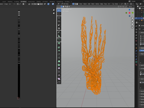Human feet made out of lines Unrolling growing animation 3D Model