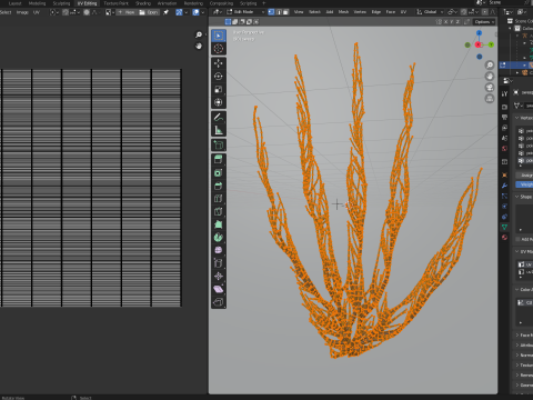 Human hand made out of lines Unrolling growing animation 3D Model