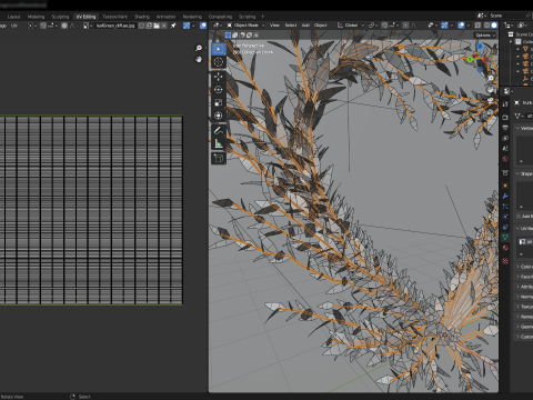 Growing Tree in a shape of Heart Unrolling growing animation Love symbol 3Dモデル
