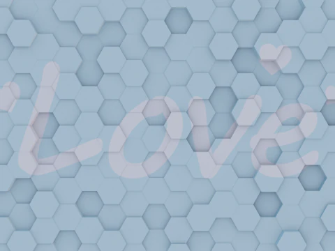 Abstract Hexagon grid seamless loop animation 1 10s 300 frames 3D Model