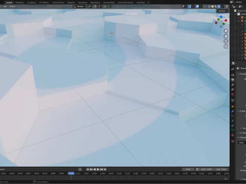 Abstract Hexagon grid seamless loop animation 1 10s 300 frames 3D Model