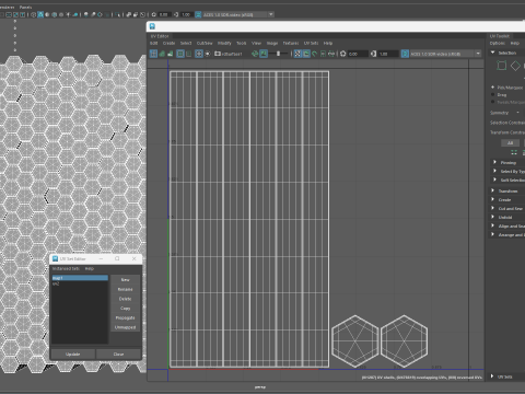 Abstract Hexagon grid seamless loop animation 1 10s 300 frames 3Dモデル
