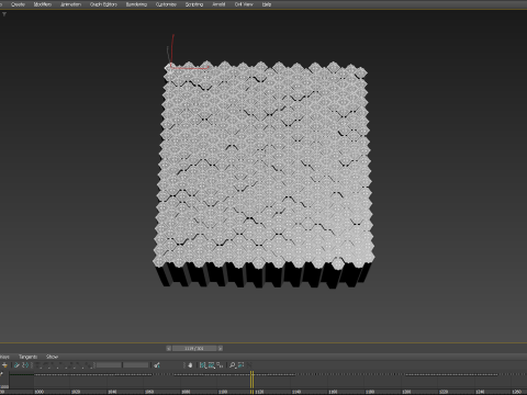 Abstract Hexagon grid seamless loop animation 1 10s 300 frames 3Dモデル