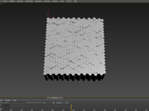 Abstract Hexagon grid seamless loop animation 1 10s 300 frames 3D Model
