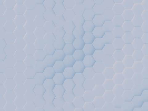 Abstract Hexagon grid seamless loop animation 2 10s 300 frames 3D Model