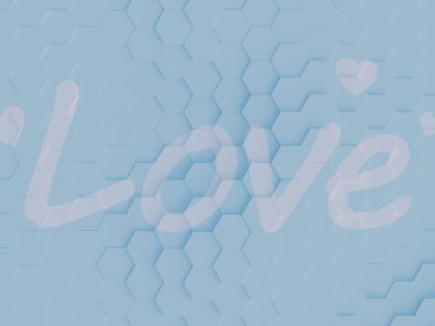Abstract Hexagon grid seamless loop animation 2 10s 300 frames Modèle 3D