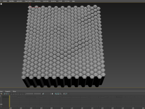 Abstract Hexagon grid seamless loop animation 2 10s 300 frames Modèle 3D
