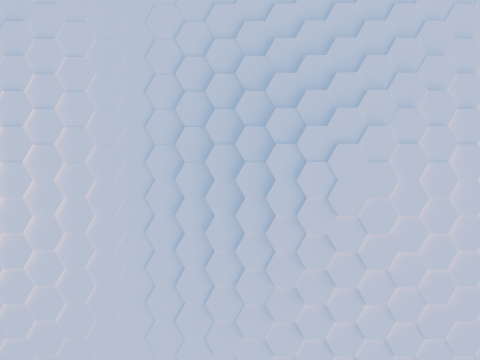 Abstract Hexagon grid seamless loop animation 3 10s 300 frames 3D Model
