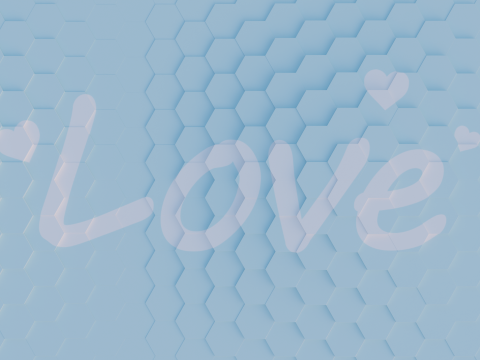 Abstract Hexagon grid seamless loop animation 3 10s 300 frames 3D Model