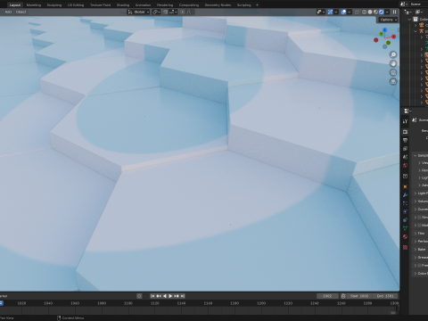 Abstract Hexagon grid seamless loop animation 3 10s 300 frames 3D Model