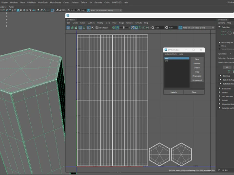 Abstract Hexagon grid seamless loop animation 3 10s 300 frames 3D Model