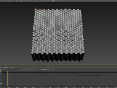 Abstract Hexagon grid seamless loop animation 3 10s 300 frames 3D Model