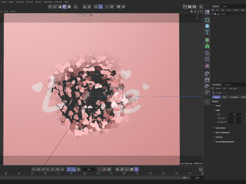 Peeling transition animation 1 3Dモデル