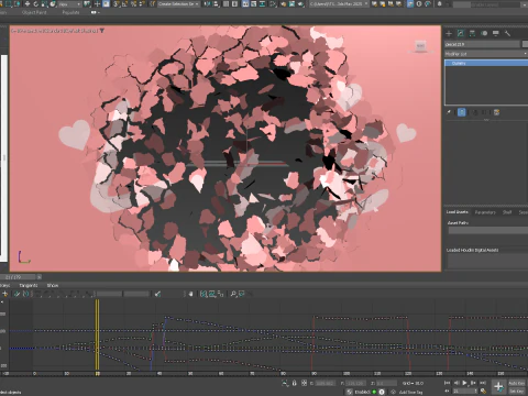 Peeling transition animation 1 3D Model