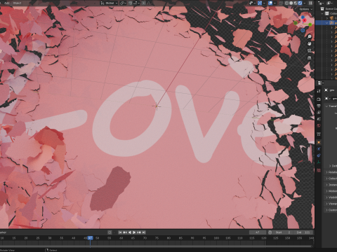 Peeling transition animation 2 3Dモデル