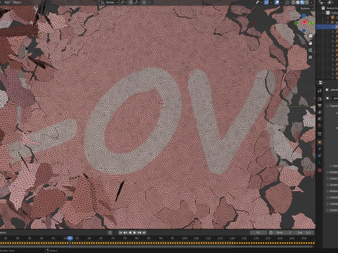 Peeling transition animation 2 3D Model