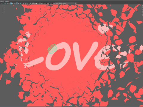 Peeling transition animation 2 3Dモデル