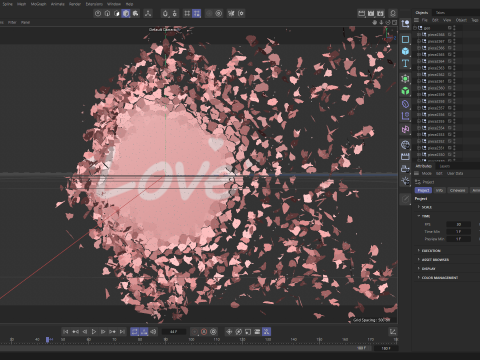 Peeling transition animation 2 3Dモデル
