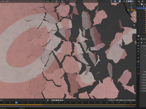 Peeling transition animation 3 3D Модель