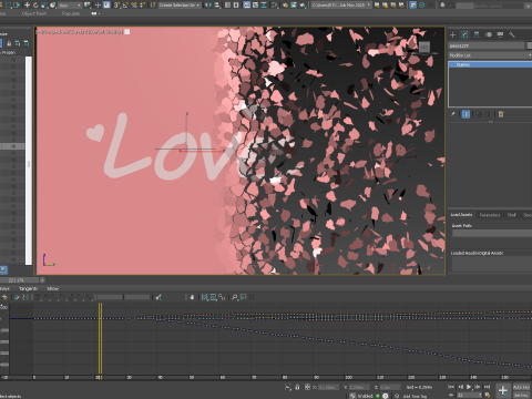 Peeling transition animation 3 3D Модель