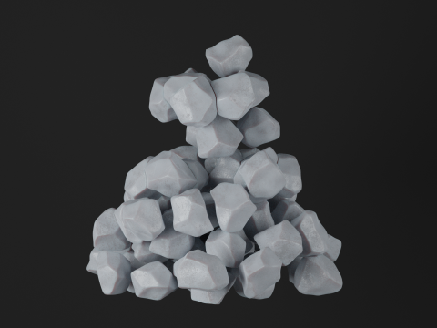 Ice cubes falling animation 1 3Dモデル
