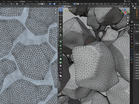 Ice cubes falling animation 1 3D Model