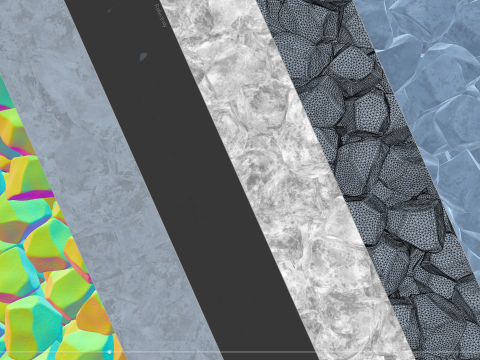 Ice cubes falling animation 2 3Dモデル