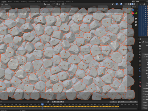 Ice cubes falling animation 2 3Dモデル