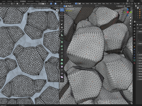 Ice cubes falling animation 2 3Dモデル