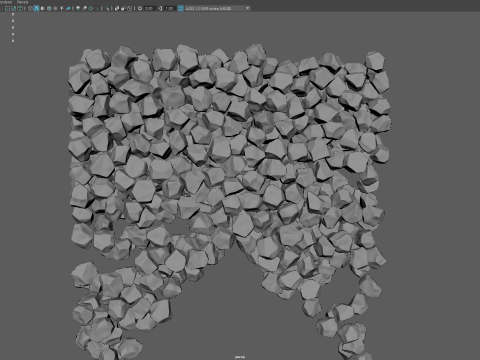 Ice cubes falling animation 2 3Dモデル