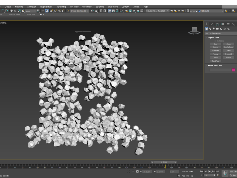 Ice cubes falling animation 2 3Dモデル
