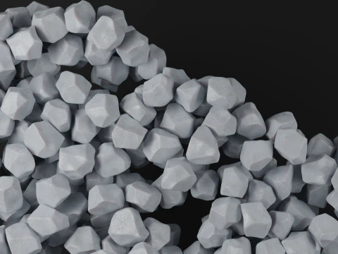 D&uuml;şen buz k&uuml;pleri animasyonu 3 3D Model