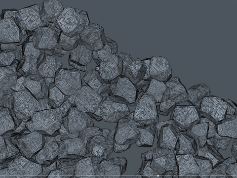 Ice cubes falling animation 3 3Dモデル