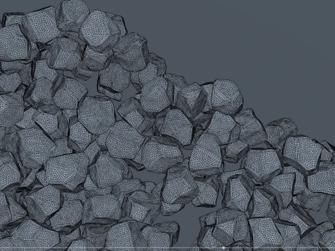 얼음 조각 떨어지는 애니메이션 3 3D 모델