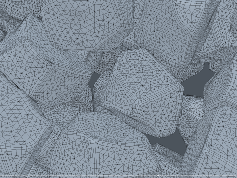 Ice cubes falling animation 3 3Dモデル
