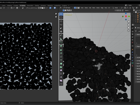 Ice cubes falling animation 3 3Dモデル
