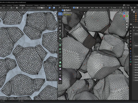 얼음 조각 떨어지는 애니메이션 3 3D 모델