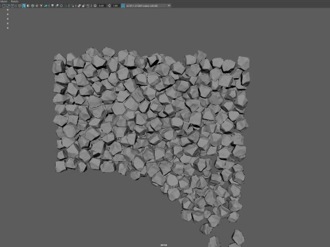 얼음 조각 떨어지는 애니메이션 3 3D 모델