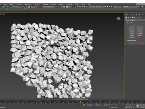 얼음 조각 떨어지는 애니메이션 3 3D 모델