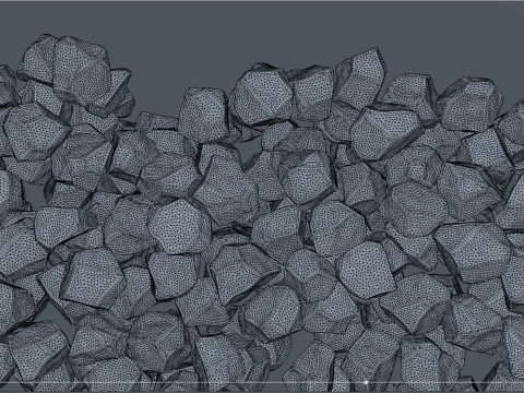 Ice cubes falling animation 4 3Dモデル