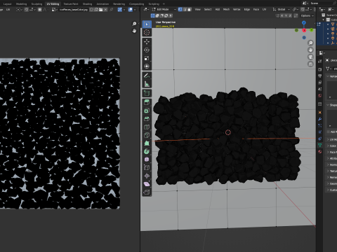 Ice cubes falling animation 4 3Dモデル