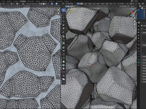 Ice cubes falling animation 4 3Dモデル